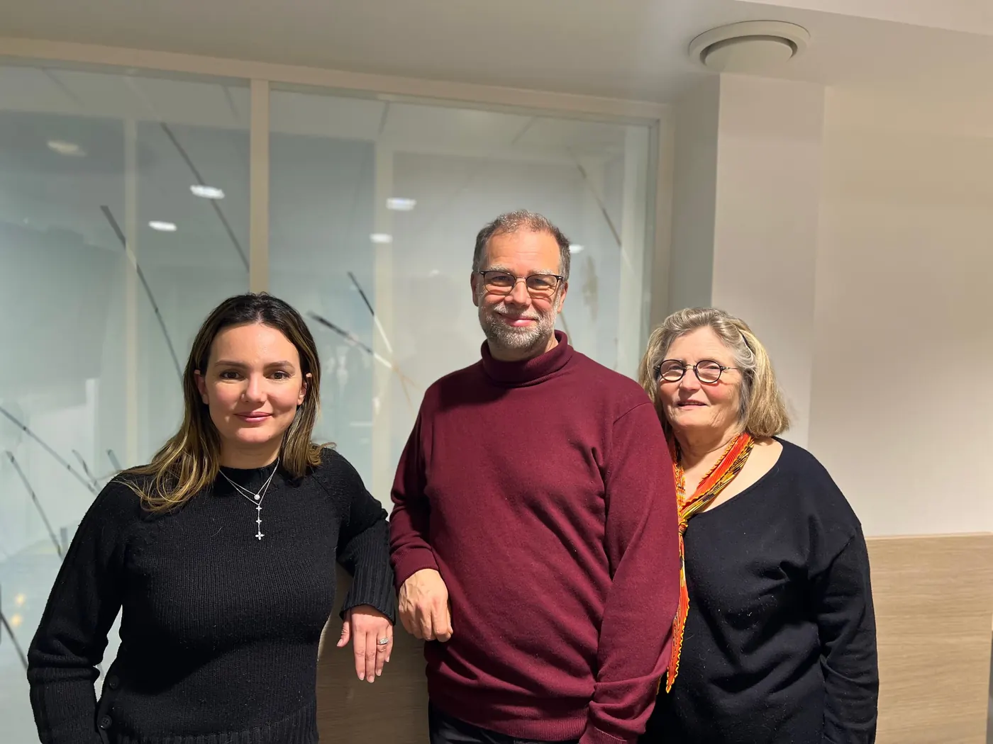 Les trois membres du bureau de l’AIUF